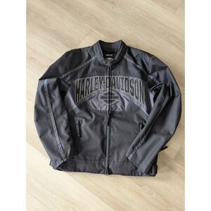 Harley-Davidson Mens Riding Gear Jacket Black Mesh Lining Large 97431-14VM